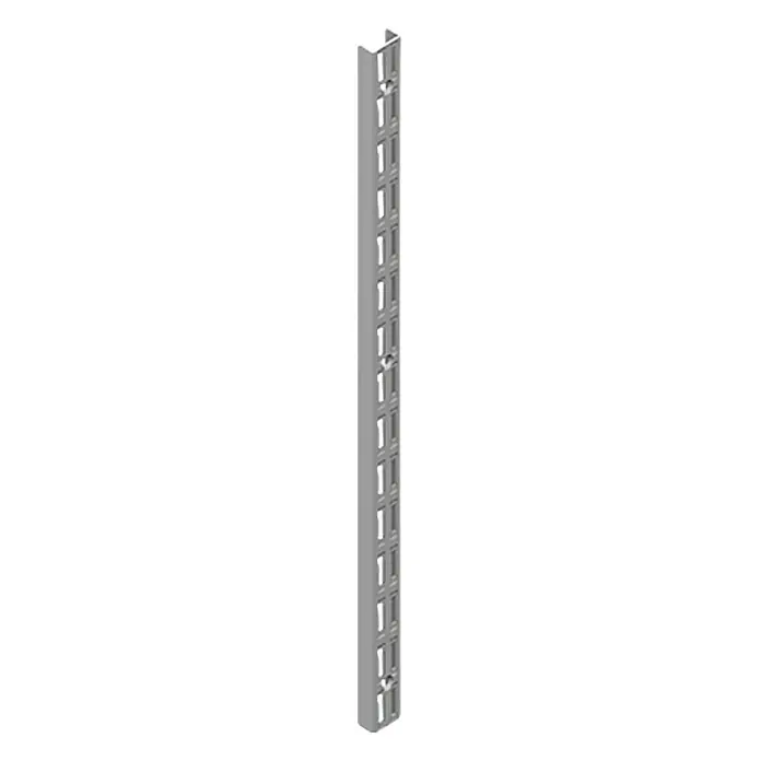 Element System Classic Zidna vodilica EL 32 - Duljina: 206 cm, Bijelo-aluminij, Namijenjeno za: Nosače s rasterom od 32 mm, Sustav s dvama provrtima - Pogled sprijeda