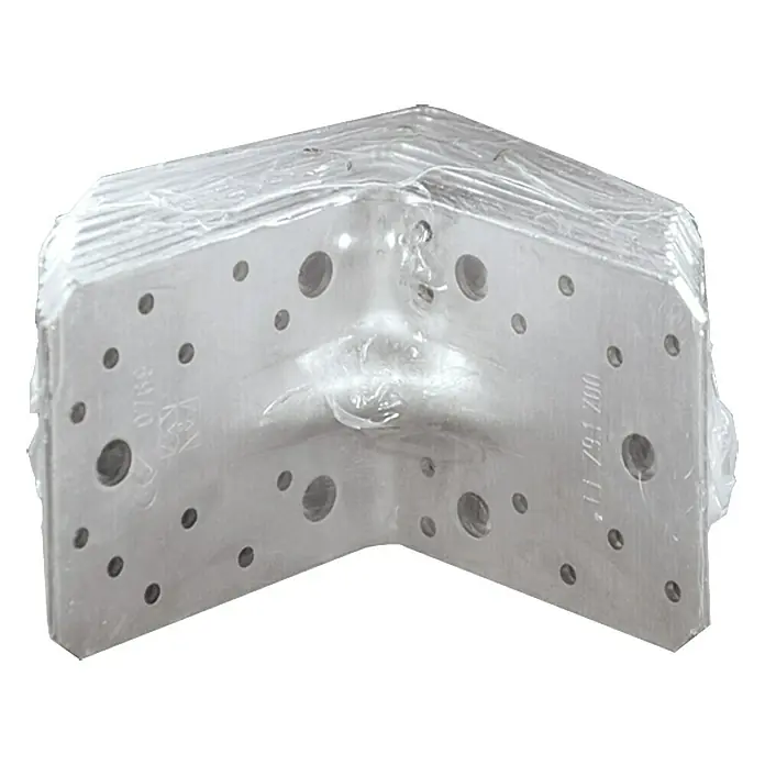 Schwerlast-Winkelverbinder Sparpack - L x B x H: 105 x 90 x 105 mm, Stahl, 10 Stk. - Vorderansicht
