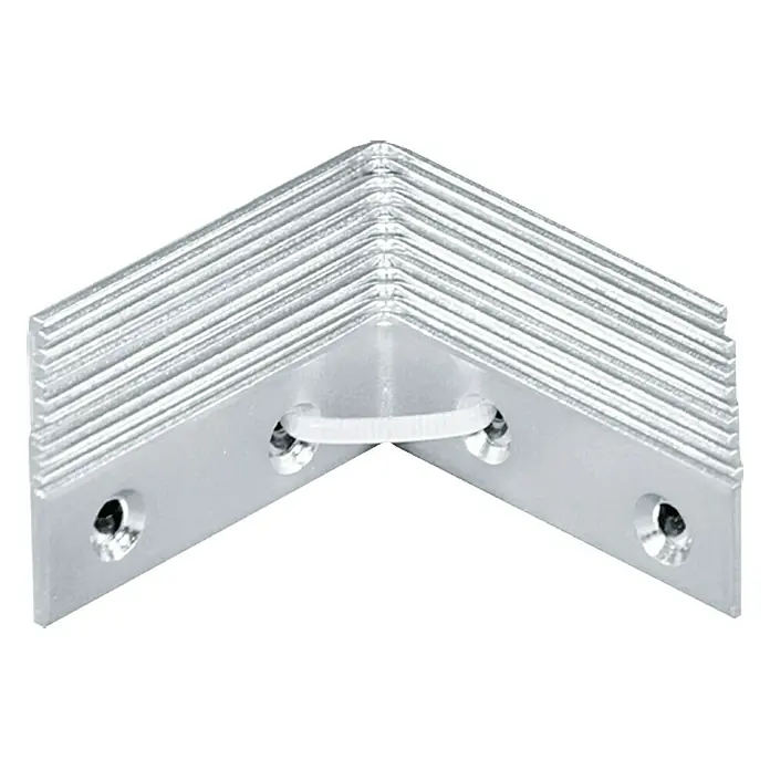 Stabilit Stuhlwinkel - 40 x 40 x 15 mm, 12 Stk., Stahl, Verzinkt - Vorderansicht