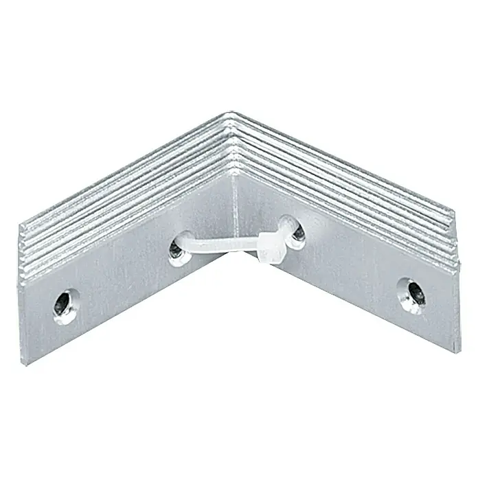 Stuhlwinkel - 60 x 60 x 18 mm, 8 Stk., Verzinkt - Vorderansicht