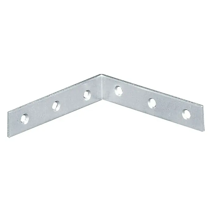 Stabilit Kutnik za stolice - 100 x 100 x 20 mm, 1 Kom., Čelik, Pocinčano - Pogled sprijeda