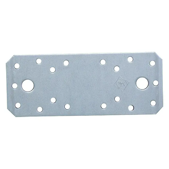 Stabilit Flachverbinder - 136 x 55 mm, Verzinkt, 1 Stk. - Vorderansicht