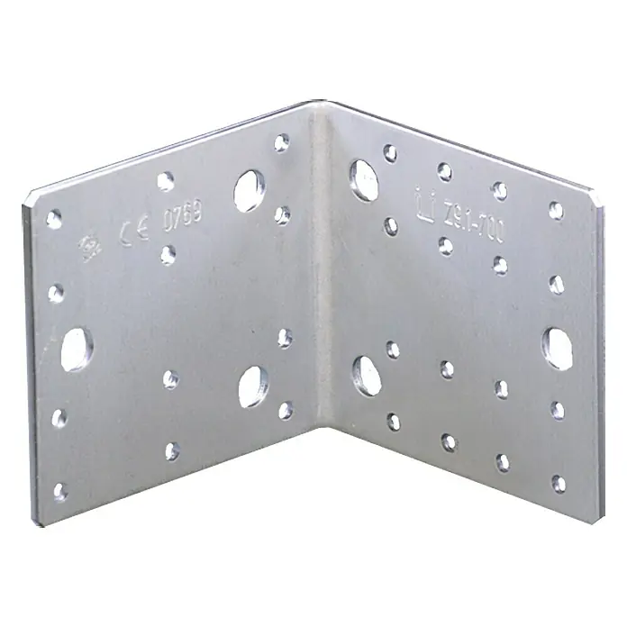 Stabilit Winkelverbinder - 105 x 90 x 105 mm, 1 Stk., Verzinkt - Vorderansicht