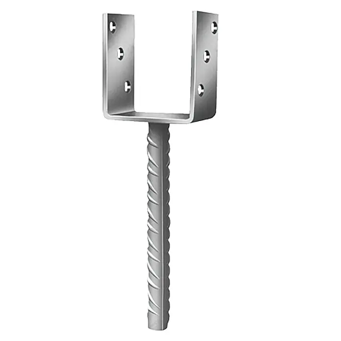 Stabilit U-potpornik - D x Š x V: 71 x 50 x 230 mm, Vatrom pocinčano - Pogled sprijeda
