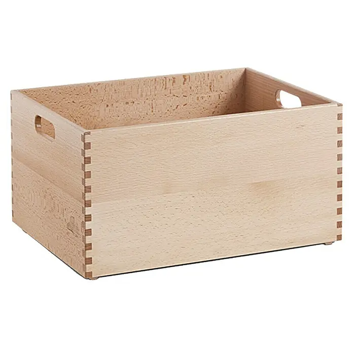 Kutija za slaganje - D x Š x V: 60 x 40 x 21 cm, XL, Bukva - Pogled sprijeda