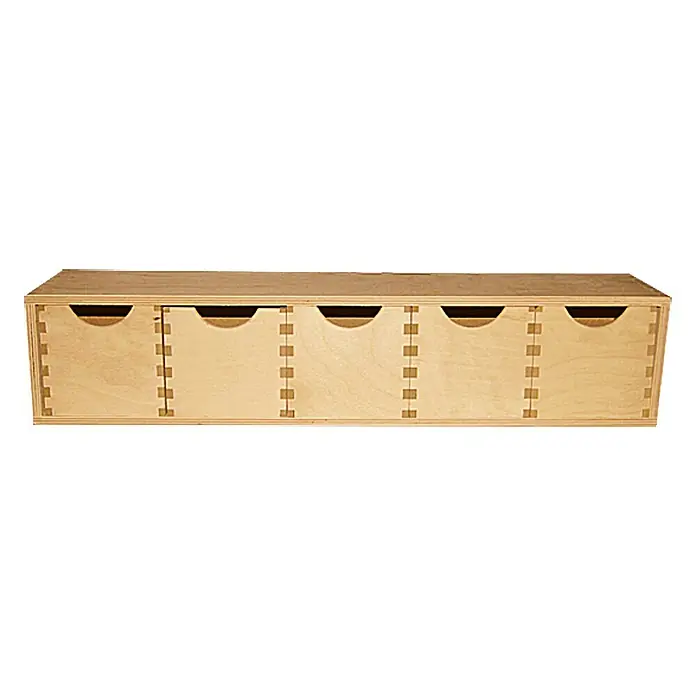 Drveni ormarić sa ladicama - 13 x 57 x 12 cm, Broj ladica: 5 Kom.