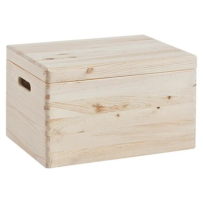Zeller Present Drveni sanduk - 40 x 30 x 23 cm, Bor - Pogled sprijeda