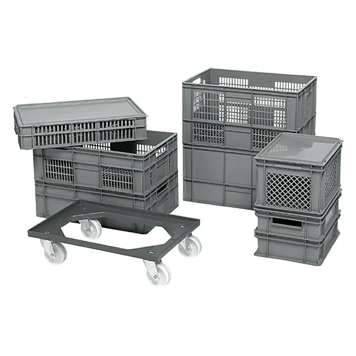 BAUHAUS Euro spremnik - 20 l, D x Š x V: 40 x 30 x 22 cm, Oblik: Zatvorenog oblika, Mogu se slagati jedni na druge