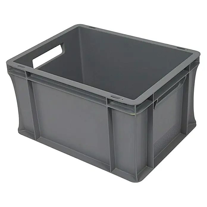 BAUHAUS Euro spremnik - 20 l, D x Š x V: 40 x 30 x 22 cm, Oblik: Zatvorenog oblika, Mogu se slagati jedni na druge - Pogled sprijeda