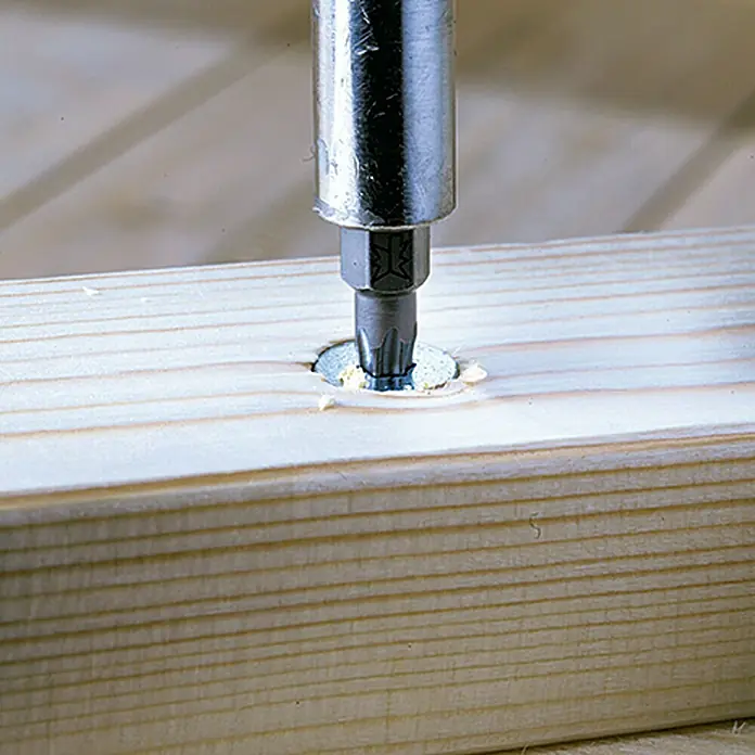 Profi Depot Spanplattenschraube VZ - 6 x 50 mm, 100 Stk., Verzinkt, TX für TORX-Antriebe