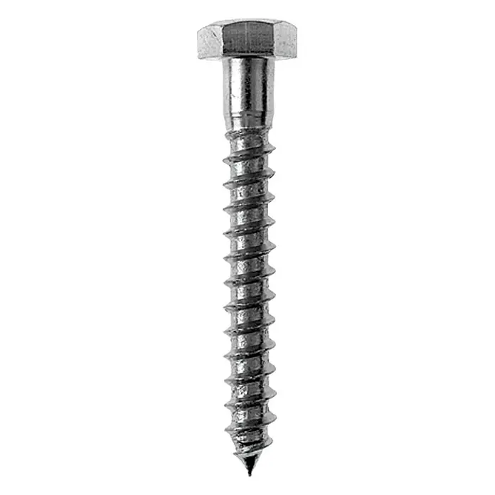 Profi Depot Sechskant-Holzschraube VZ - Ø x L: 10 x 120 mm, 40 Stk., Verzinkt, Sechskantkopf, Vollgewinde