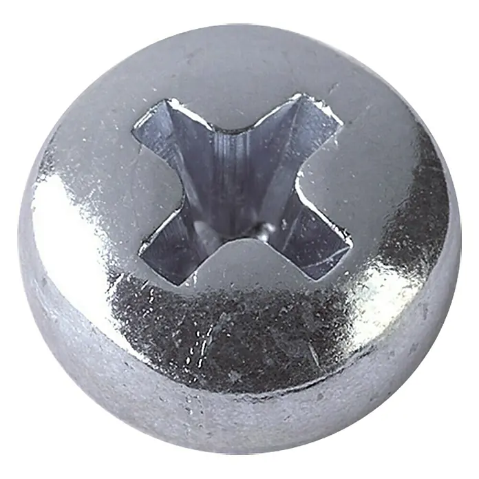Profi Depot Gewindeschraube VZ - Ø x L: 6 x 25 mm, 100 Stk., Verzinkt, Linsenkopf, Vollgewinde