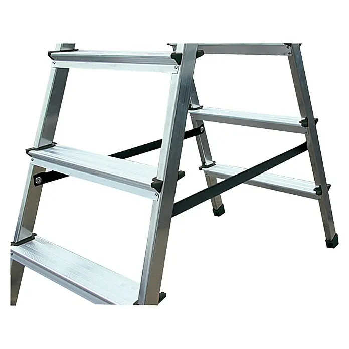 Krause Doppel-Stehleiter - 2 x 5 Stufen, Arbeitshöhe: 2,65 m - Detailaufnahme