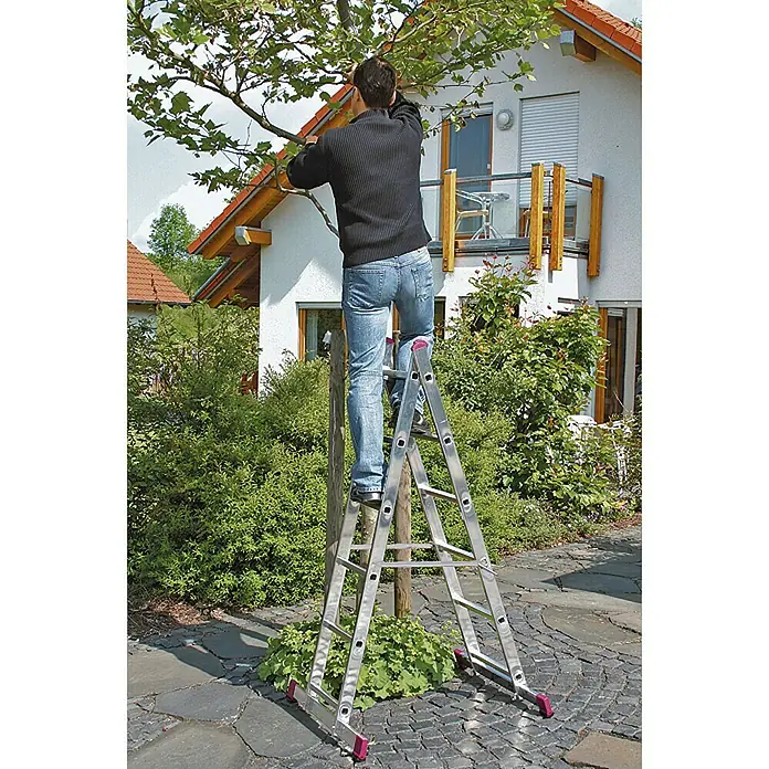 Krause Corda Andamio metálico - Altura de trabajo: 3,75 m, Ancho: 0,5 m, Capacidad de carga plataforma: 150 kg