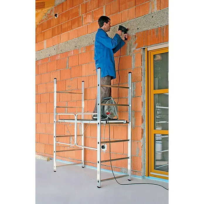 Krause Corda Klappgerüst - Arbeitshöhe: 2,9 m, Breite: 0,67 m, Belastbarkeit Bühne: 150 kg