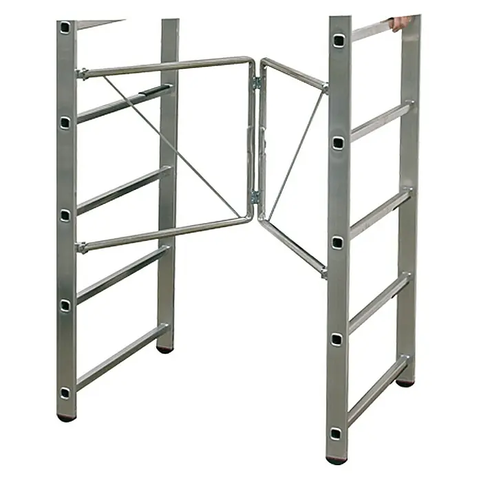 Krause Corda Klappgerüst - Arbeitshöhe: 2,9 m, Breite: 0,67 m, Belastbarkeit Bühne: 150 kg - Detailaufnahme