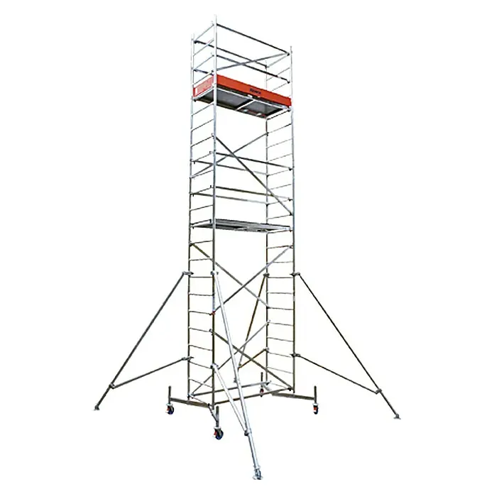 Krause ClimTec Nadogradnja skele 2. element za povisivanje - Radna visina: 7 m, Opteretivost stajaćeg dijela: 180 kg, Dimenzija stajaćeg dijela: 0,9 m² - Pogled sprijeda