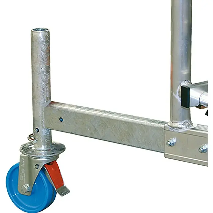 Krause Fahrrollensatz - Durchmesser: 125 mm, 4 Stk. - Linke Seitenansicht