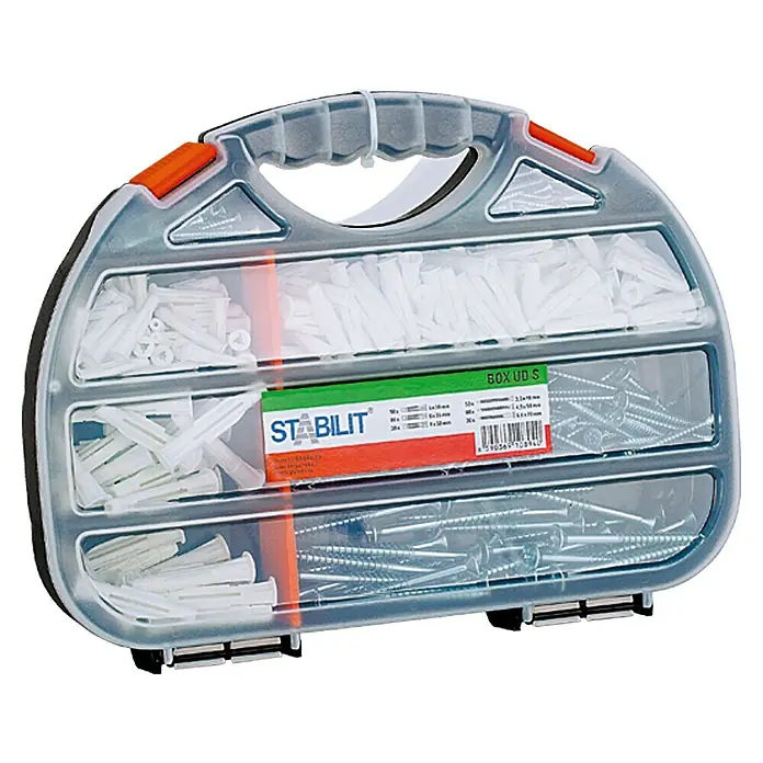 Stabilit Asortiman vijaka i tipli - 320-dij., S vijcima, Plastika