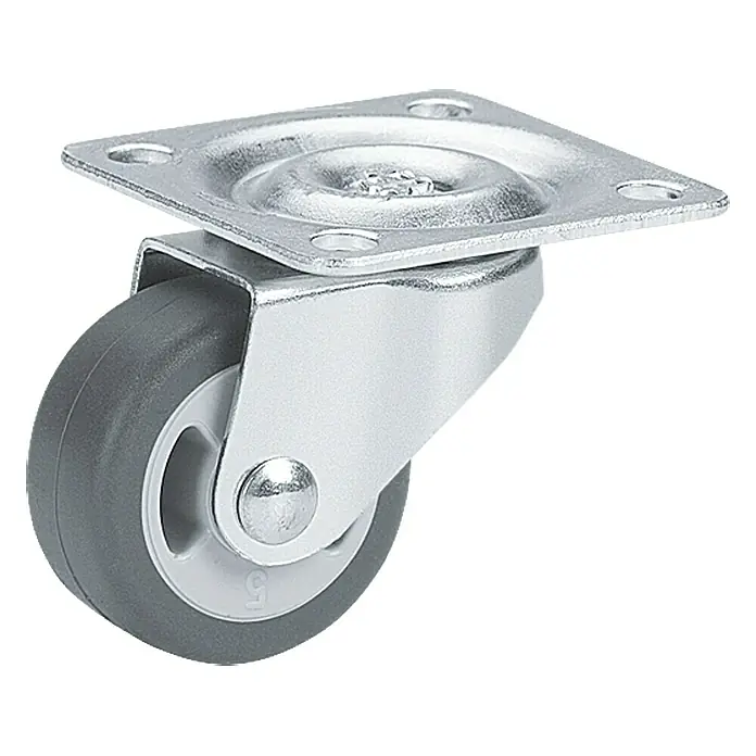 Stabilit Okretni kotačić za namještaj - Promjer kotačića: 30 mm, Nosivost: 20 kg, Klizni ležaj, Visina: 38 mm - Pogled odozgo