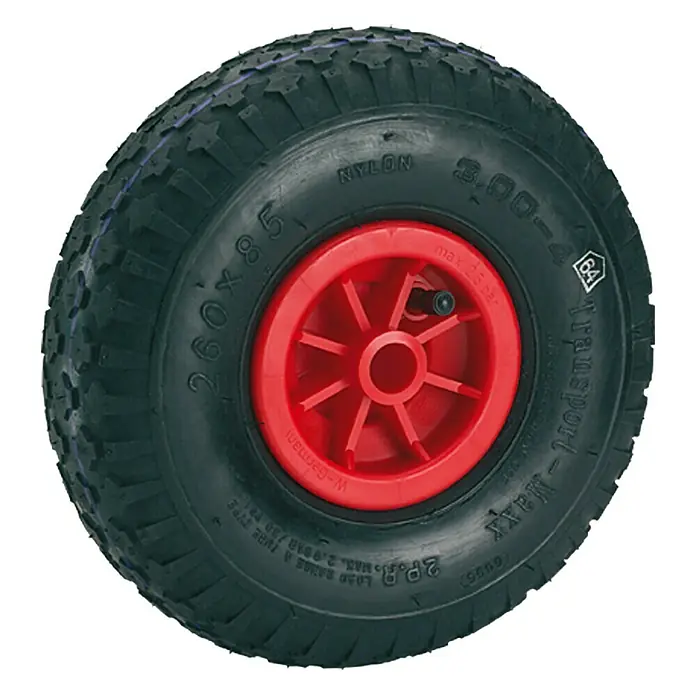 Stabilit Gumeni kotač - 260 mm, 150 kg, Materijal naplatka: Plastika, Širina obruba: 75 mm - Pogled odozgo
