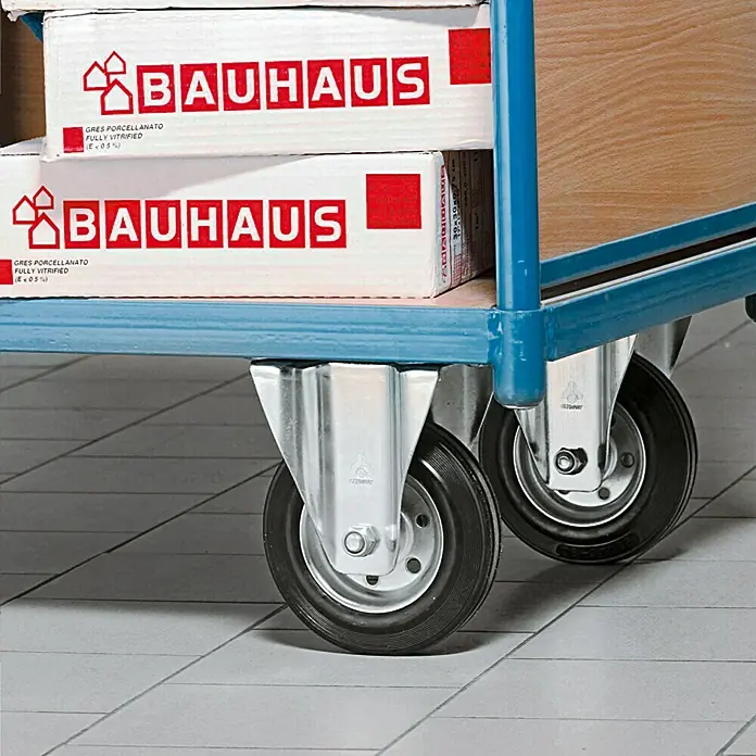 Stabilit Transportgeräterolle - Durchmesser Rollen: 100 mm, Traglast: 150 kg, Rollenlager, Mit Platte