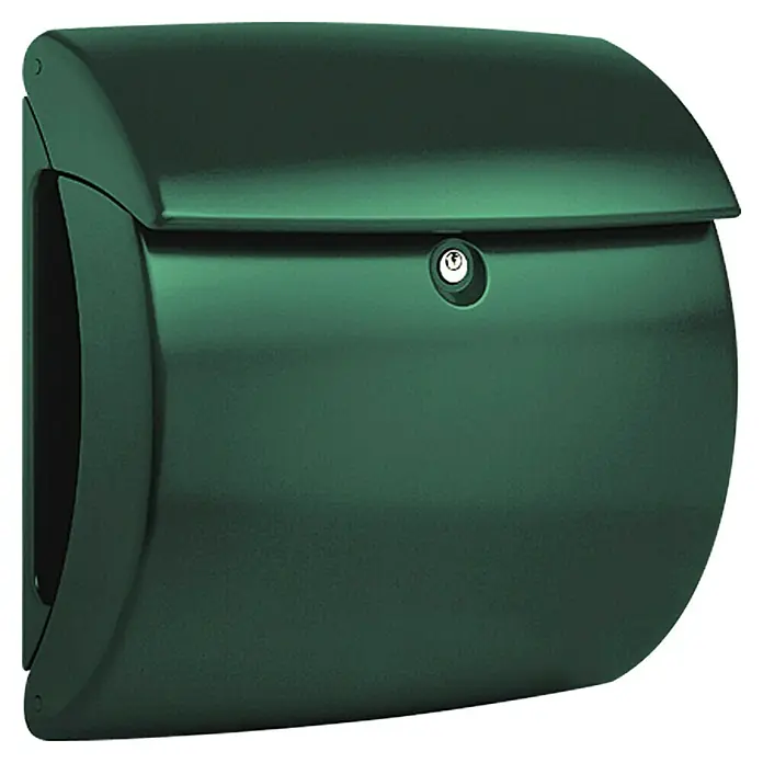 Burg-Wächter Briefkasten Kiel - Grün, DIN C4, 325 x 34 mm - Linke Seitenansicht