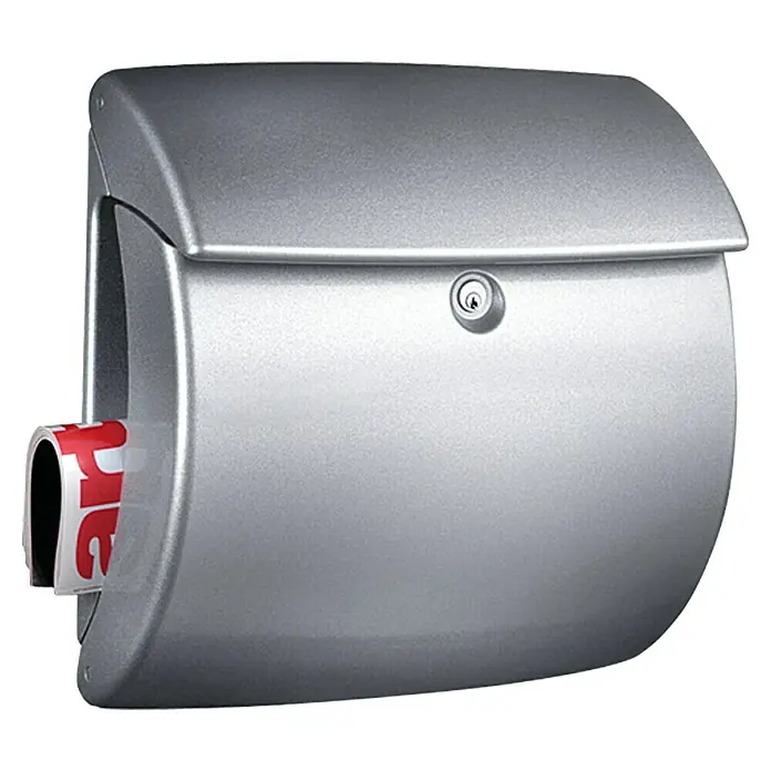 Burg-Wächter Briefkasten Kiel - Silber, DIN C4, 325 x 34 mm