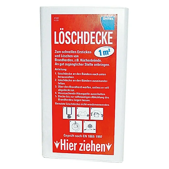 UniTEC Löschdecke - 100 x 100 cm