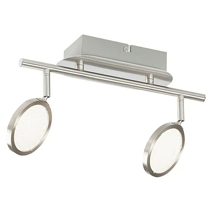 Tween Light Regleta LED Ganda - 6,6 W, L x An x Al: 315 x 90 x 190 mm, Níquel mate, Blanco cálido, 2 ud.