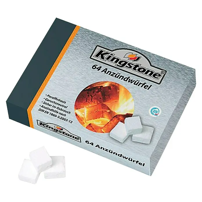 Kingstone Anzündmittel - 64 Stk. - Vorderansicht