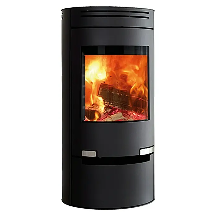 Aduro Kaminofen 1-1 - 6 kW, Raumheizvermögen: 334 m³, Schwarz - Vorderansicht
