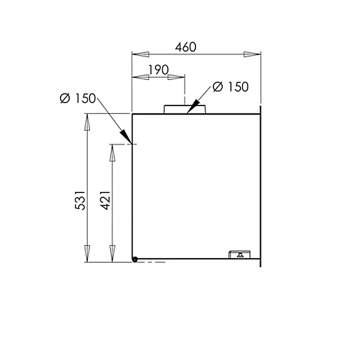 Aduro Kaminofeneinsatz 5-1 - 7 kW, Raumheizvermögen: 334 m³, Schwarz - Detailaufnahme