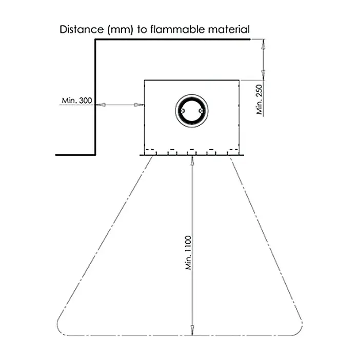 Aduro Kaminofeneinsatz 5-1 - 7 kW, Raumheizvermögen: 334 m³, Schwarz - Detailaufnahme