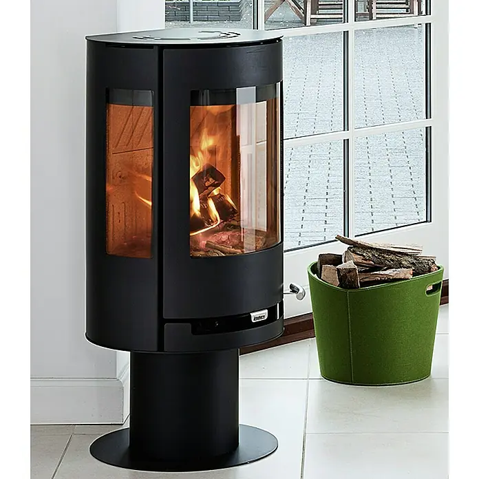 Aduro Kaminofen 9-3 - 6 kW, Raumheizvermögen: 350 m³, Schwarz - Stimmungsaufnahme