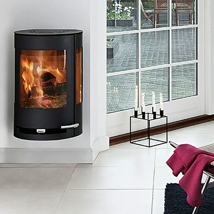 Aduro Kaminofen 9-4 - 6 kW, Raumheizvermögen: 334 m³, Schwarz - Stimmungsaufnahme