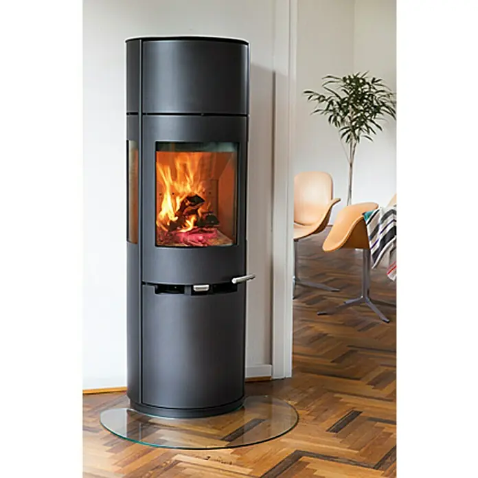 Aduro Kaminofen 9-7 - 6 kW, Raumheizvermögen: 334 m³, Mit Holzfach, Schwarz - Stimmungsaufnahme