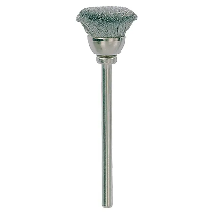 Proxxon Cepillo de alambre N.º 28957 - Acero inoxidable, Forma cabezal: Olla, 13 mm, 2 ud. - Vista frontal