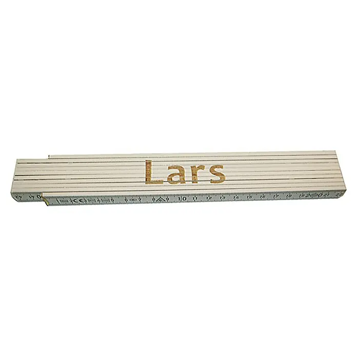 Heka Duimstok - Opdruk: Lars, 2 m - Top-down weergave