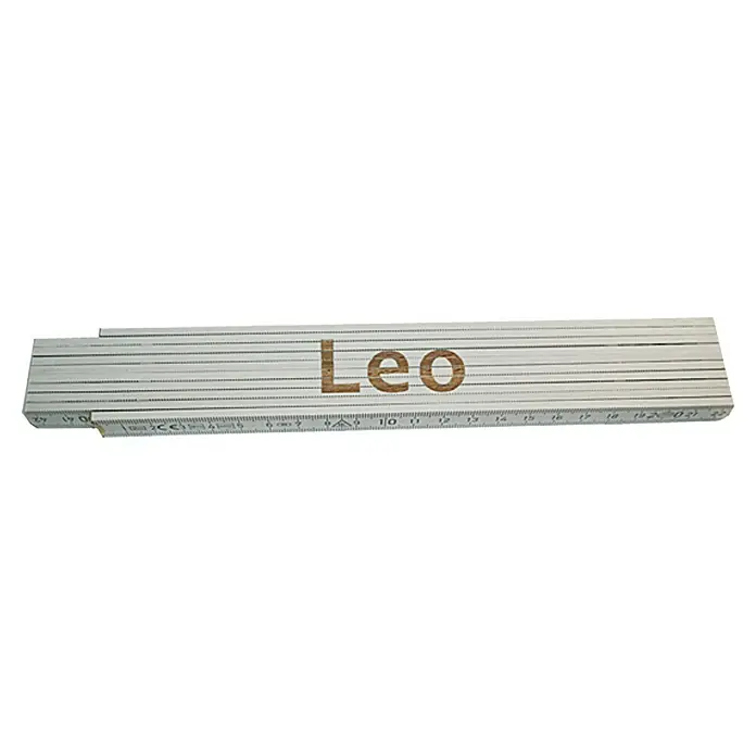 Zollstock - Aufdruck: Leo, 2 m - Ansicht von oben
