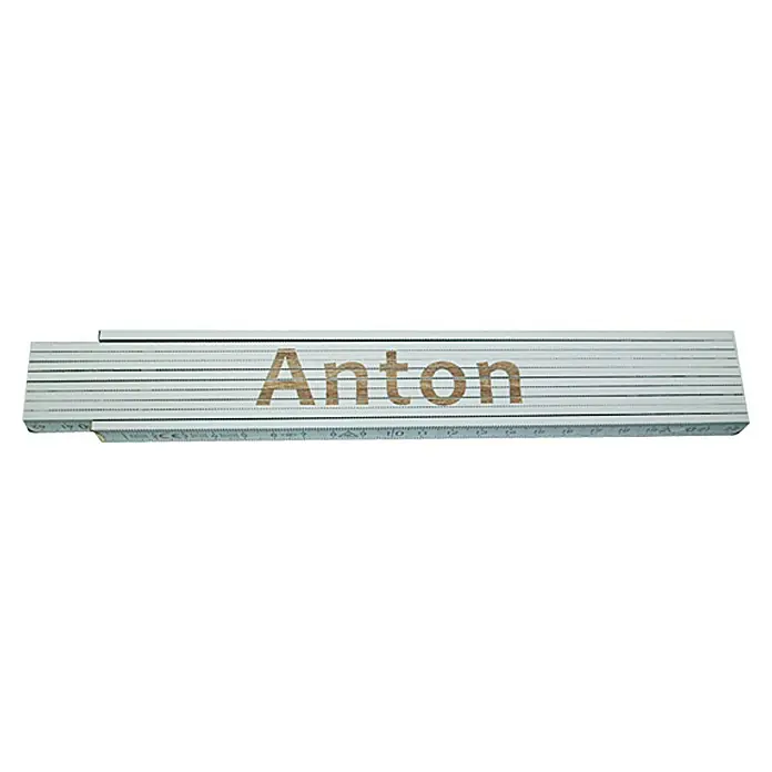 Zollstock - Aufdruck: Anton, 2 m - Ansicht von oben