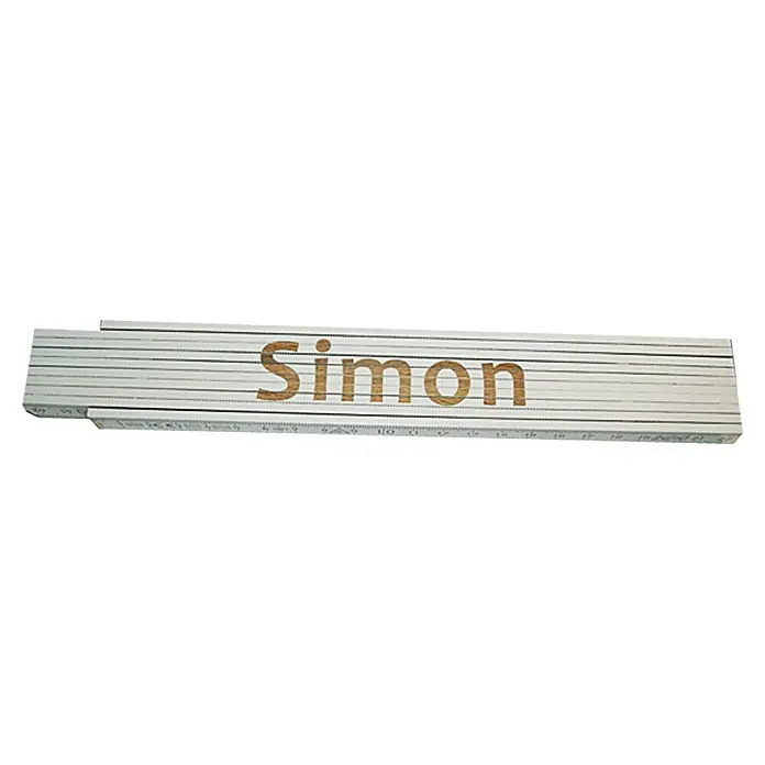 Heka Zollstock - Aufdruck: Simon, 2 m - Ansicht von oben