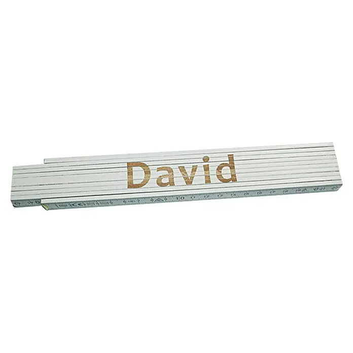 Heka Zollstock - Aufdruck: David, 2 m - Ansicht von oben