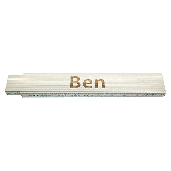 Heka Zollstock - Aufdruck: Ben, 2 m - Ansicht von oben