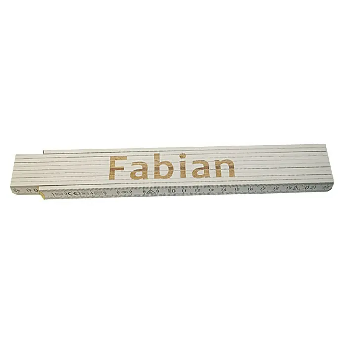 Zollstock - Aufdruck: Fabian, 2 m - Rechte Seitenansicht
