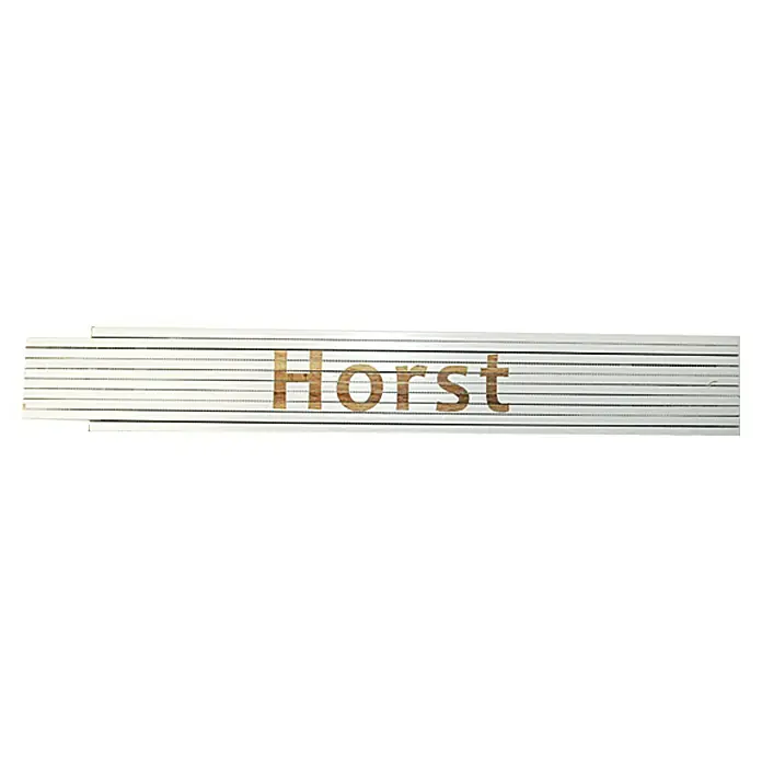Zollstock - Aufdruck: Horst, 2 m - Ansicht von oben