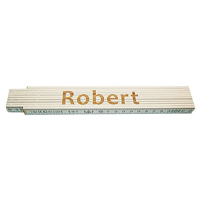 Zollstock - Aufdruck: Robert, 2 m - Vorderansicht