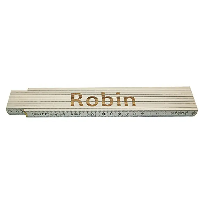 Heka Duimstok - Opdruk: Robin, 2 m - Top-down weergave