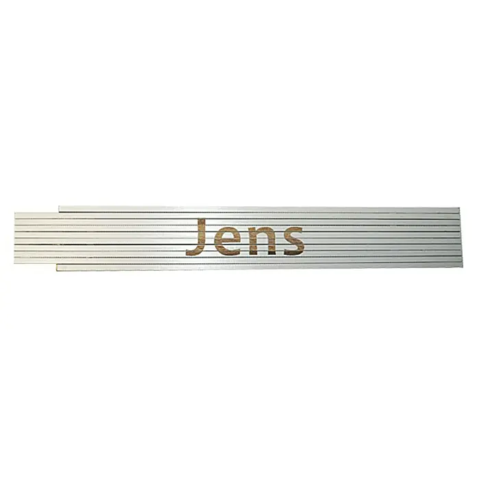 Heka Duimstok - Opdruk: Jens, 2 m - Top-down weergave