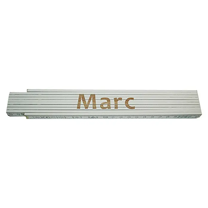Zollstock - Aufdruck: Marc, 2 m - Vorderansicht